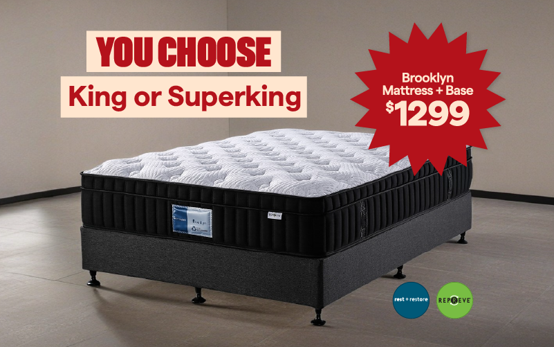 Brooklyn mattress and base.